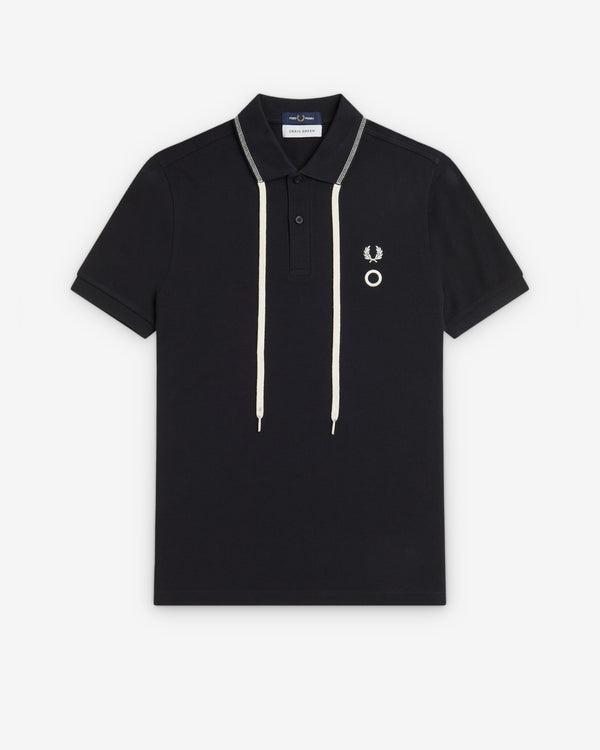 Craig Green - Men's Fred Perry Drawcord Polo Shirt - (Black)