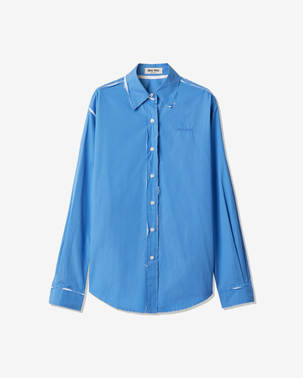 Miu Miu - Poplin Shirt - (Periwinkle Blue)