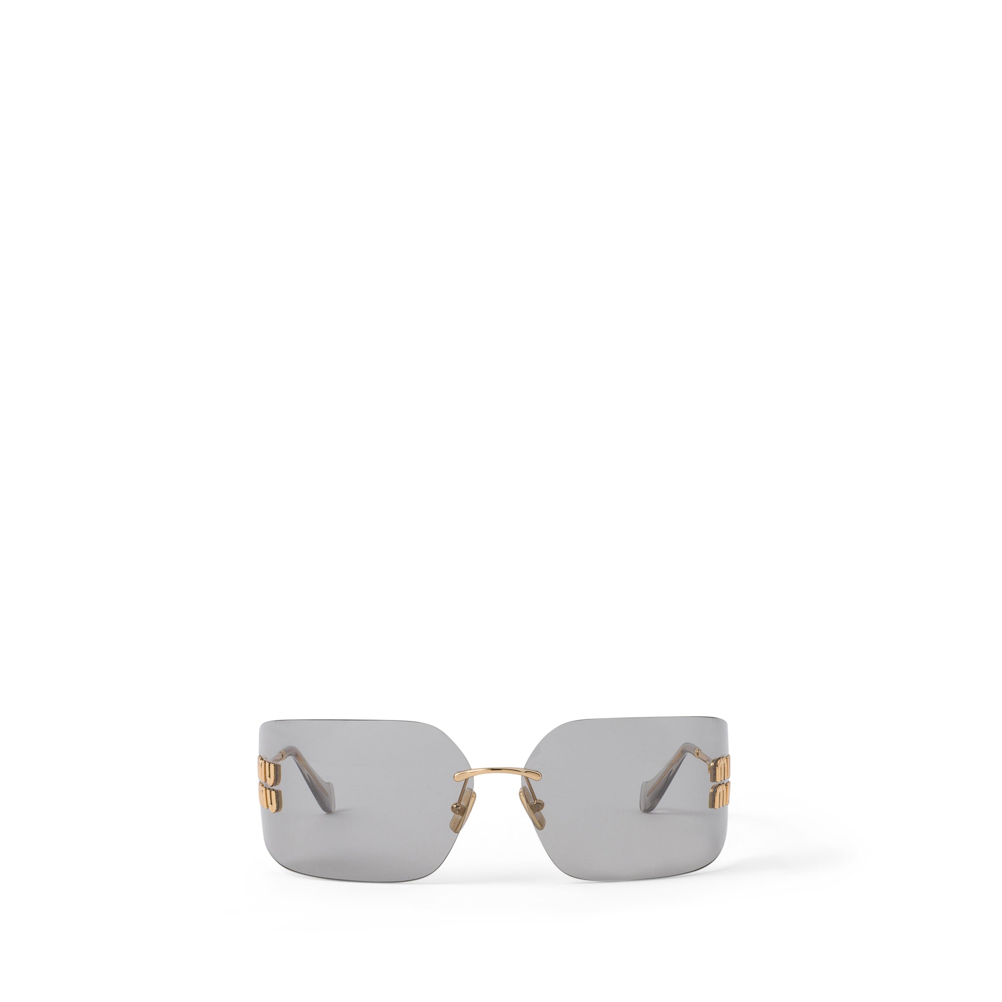 Miu Miu - Women’s Runway Sunglasses - (Light Grey) view 1