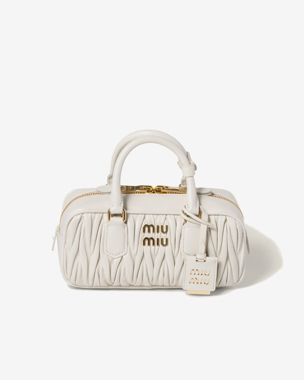 Miu Miu - Arcadie Matelassé Nappa Leather Bag - (White)