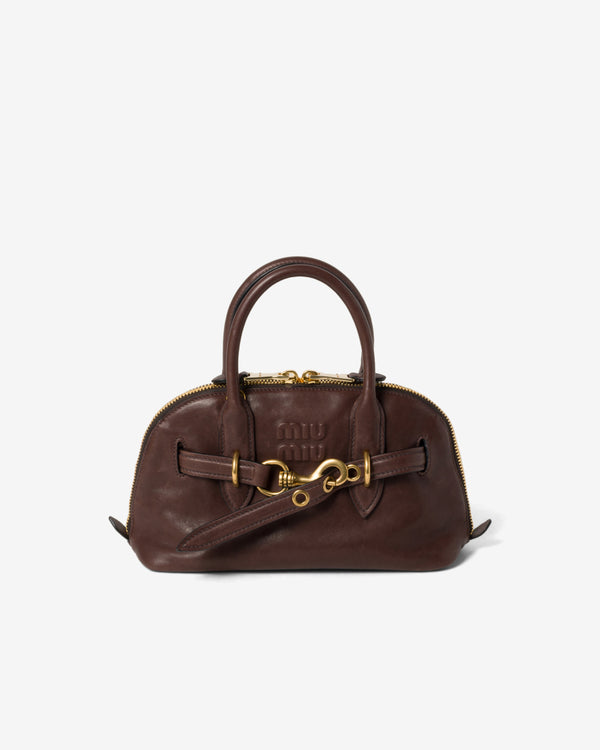 Miu Miu - Aventure Nappa Leather Top-handle Bag - (Briarwood)