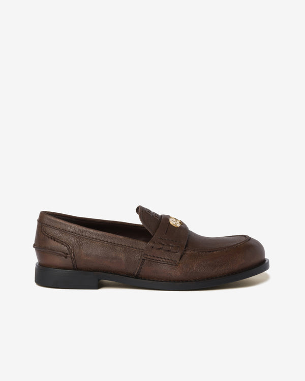 Miu Miu - Calfskin Penny Loafers - (Cocoa Brown)