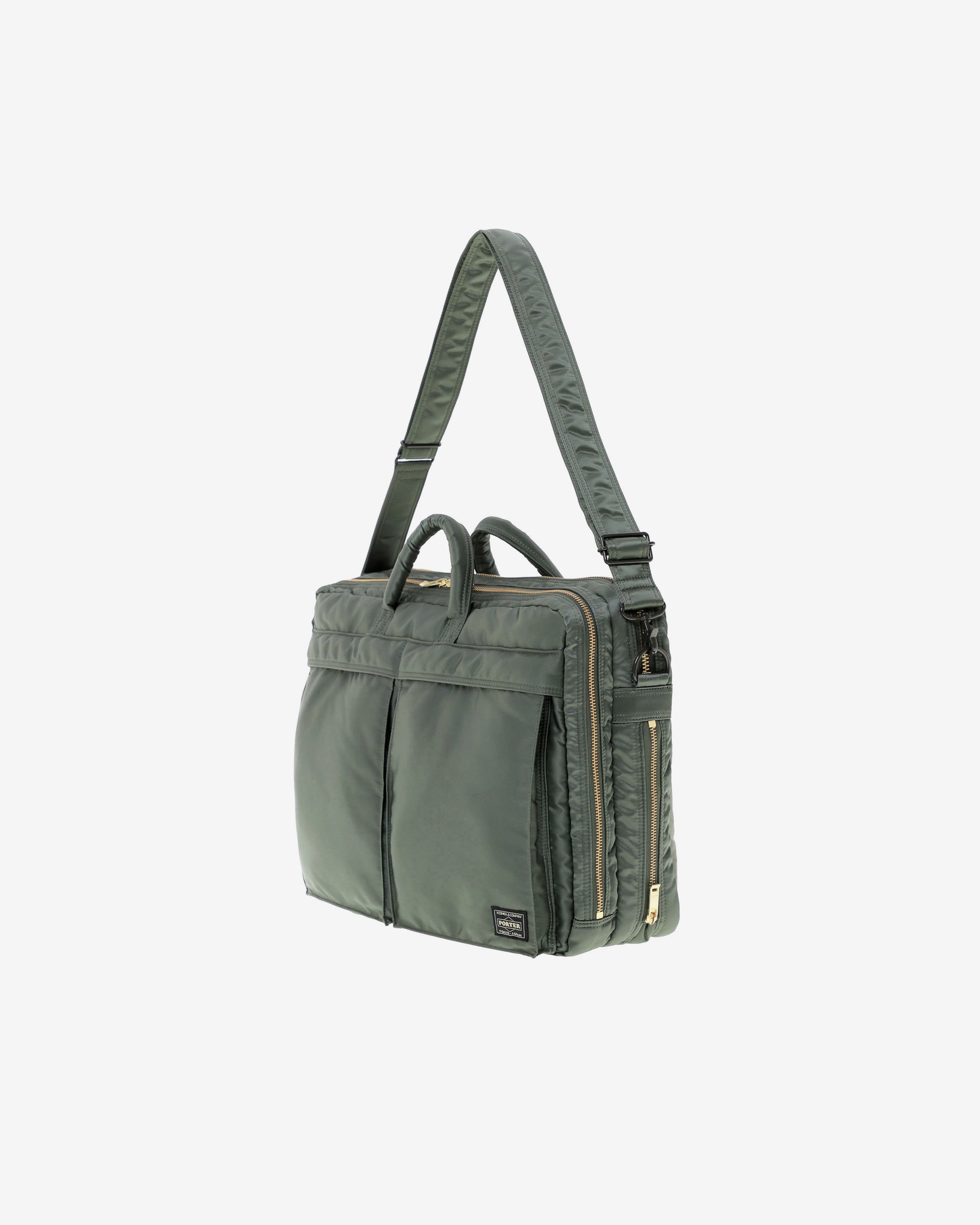 Porter Yoshida & Co.: Tanker 2Way Document Bag w Zip (Green