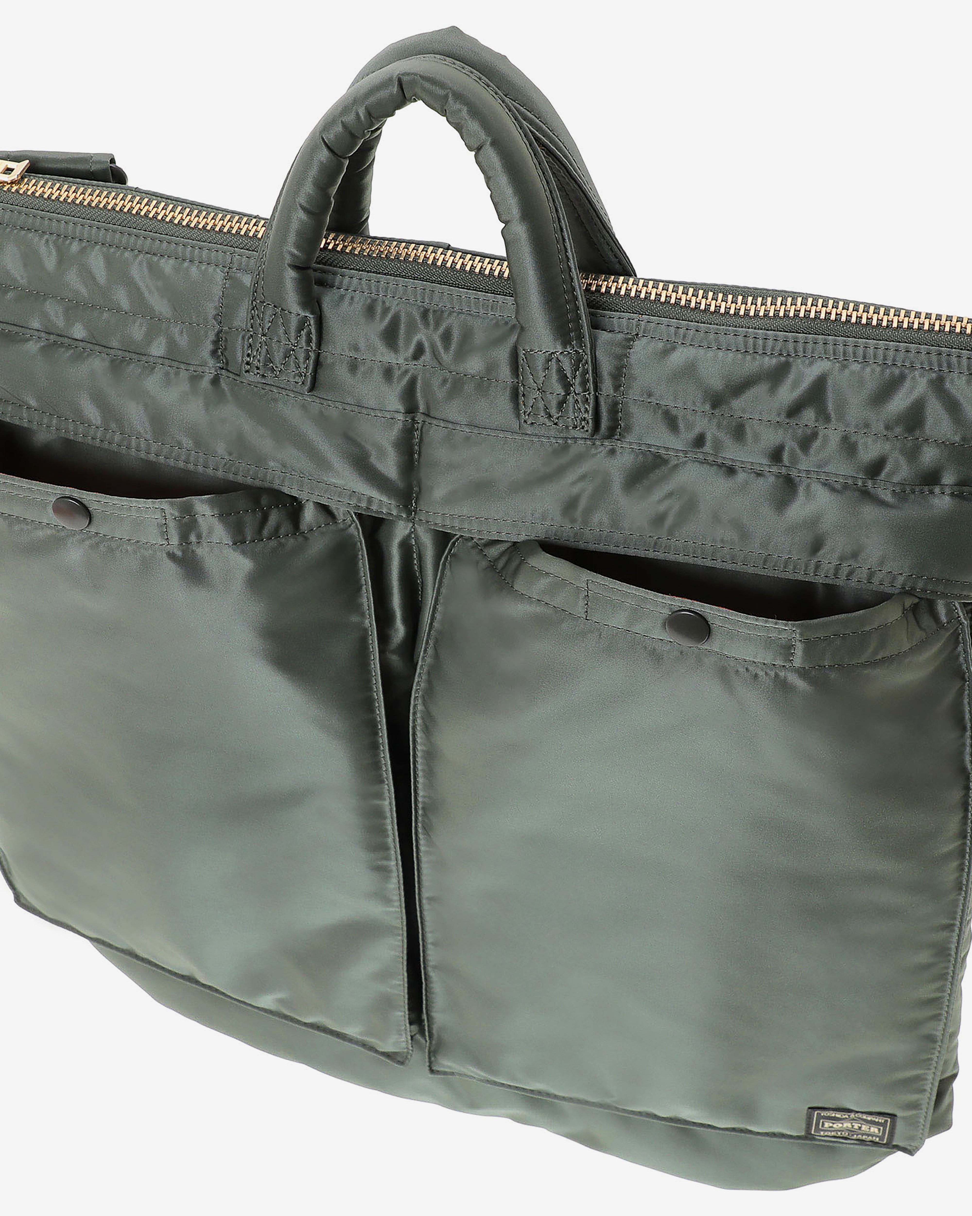 Porter Yoshida & Co.: Tanker Helmet Bag (L) (Green) | Dover Street