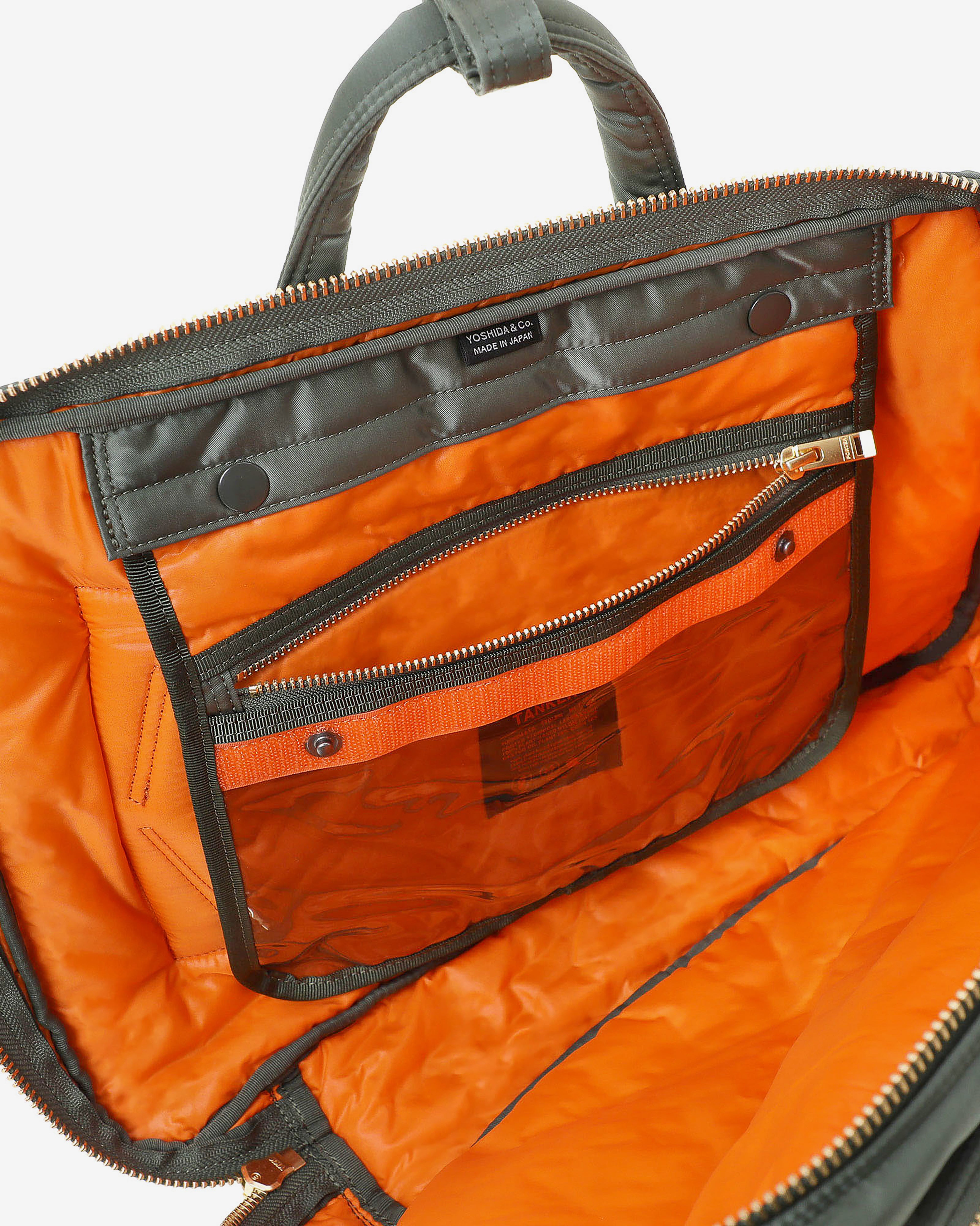 Porter Yoshida & Co.: Tanker 3Way Document Bag w Zip (Green