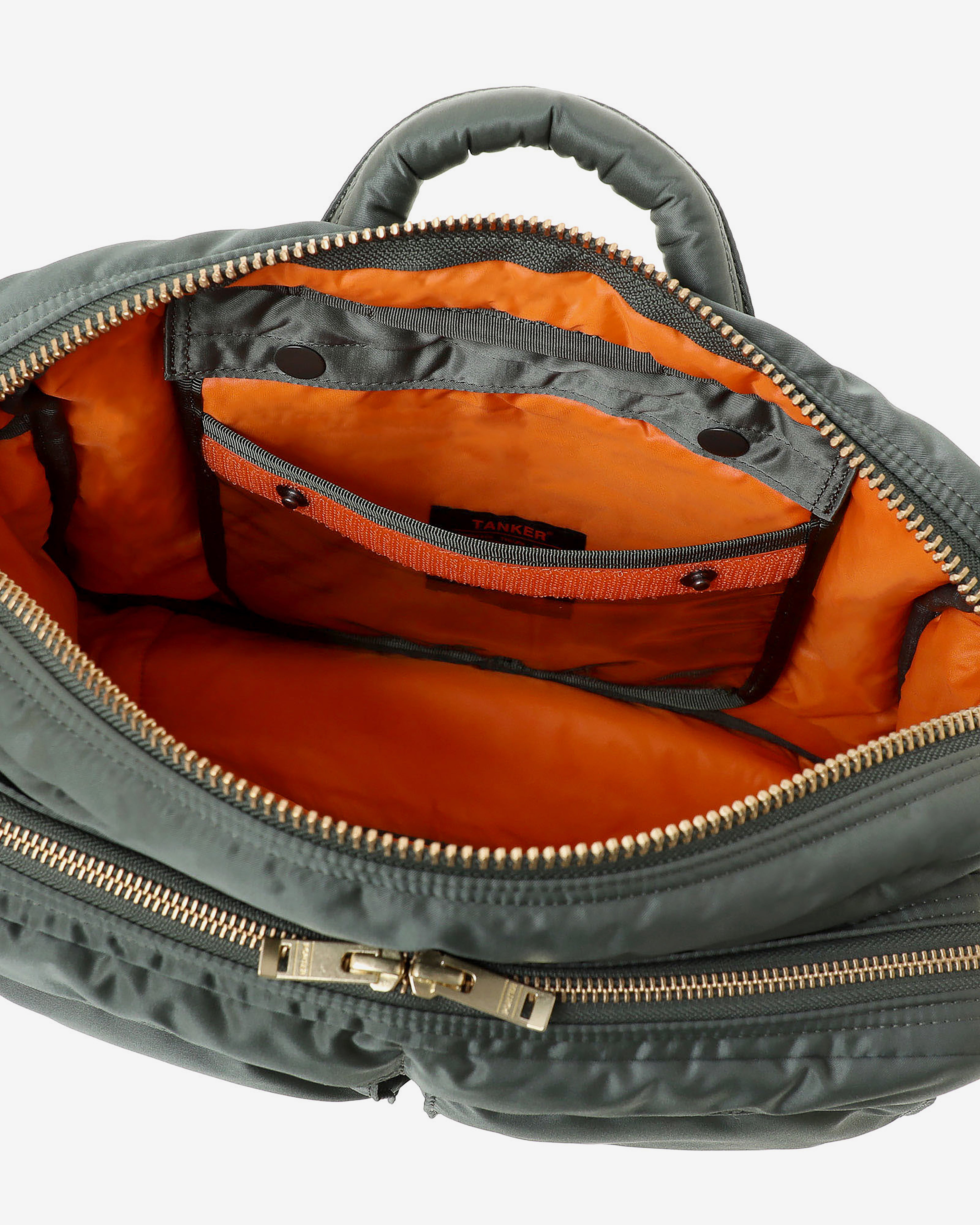 Porter Yoshida & Co.: Tanker Sling Bag w Zip (XL) (Green) | Dover