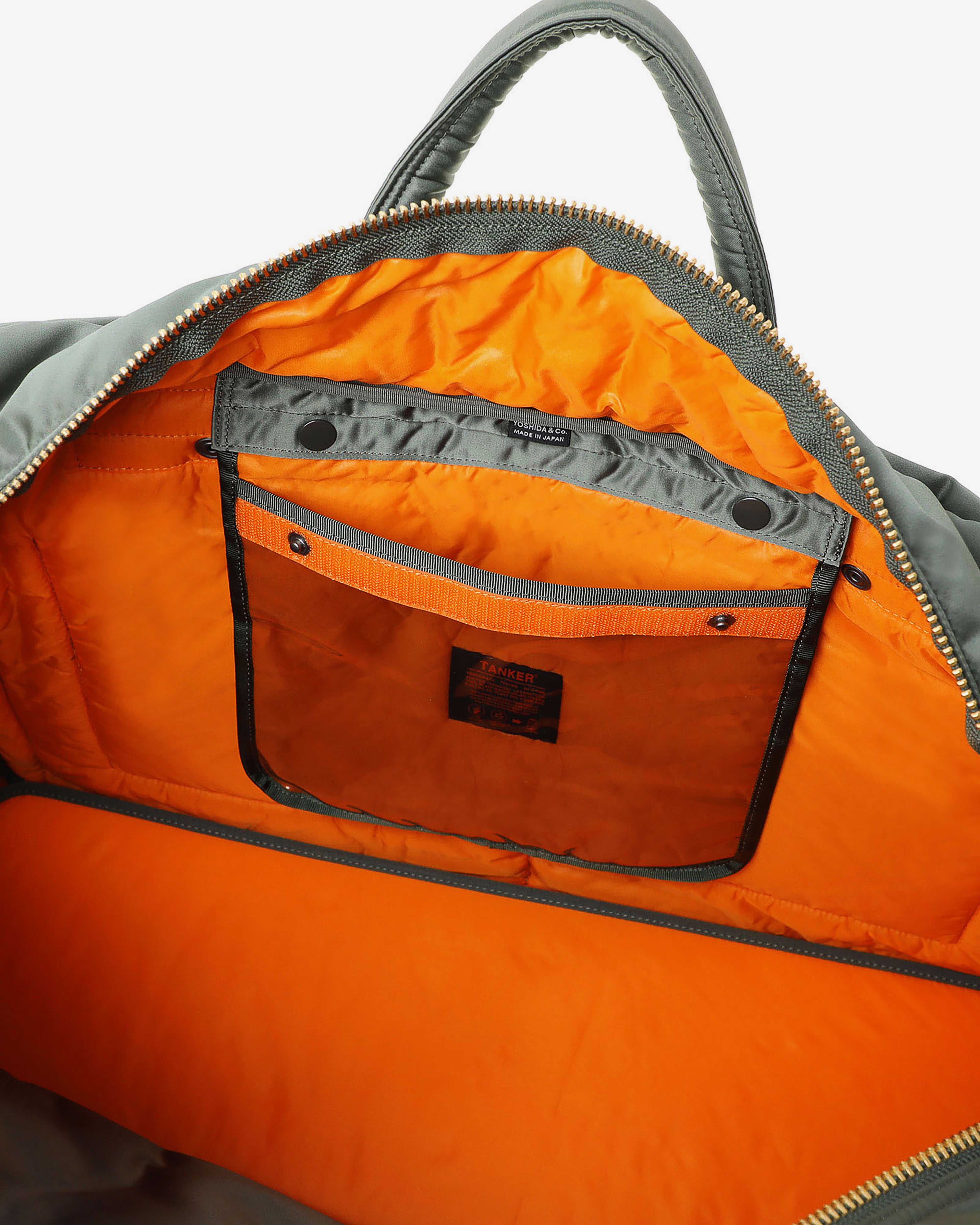 Porter Yoshida & Co.: Tanker Duffle Bag (L) (Green) | Dover Street
