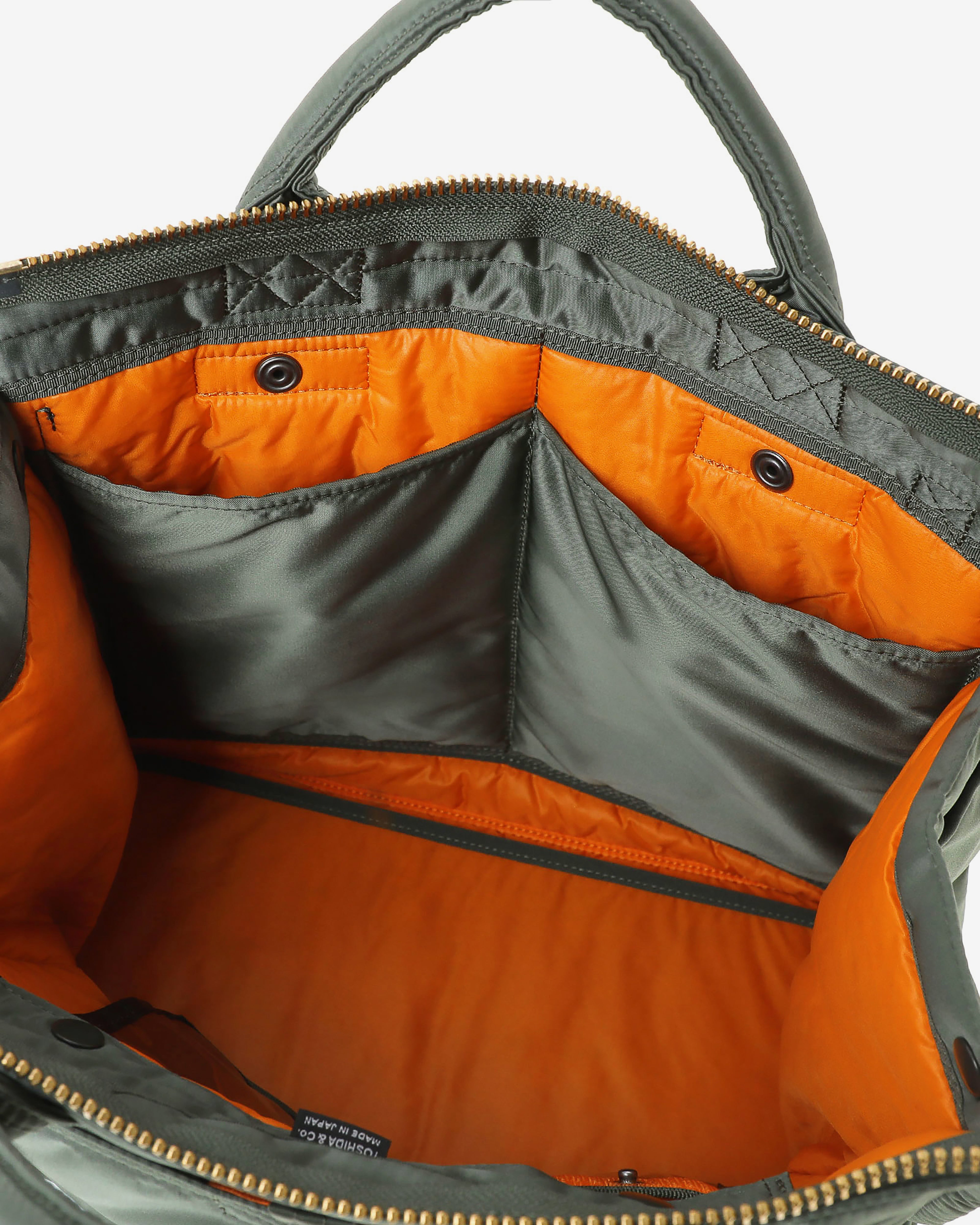 Porter Yoshida & Co.: Tanker Square Tote Bag (L) (Green) | DSML E-SHOP