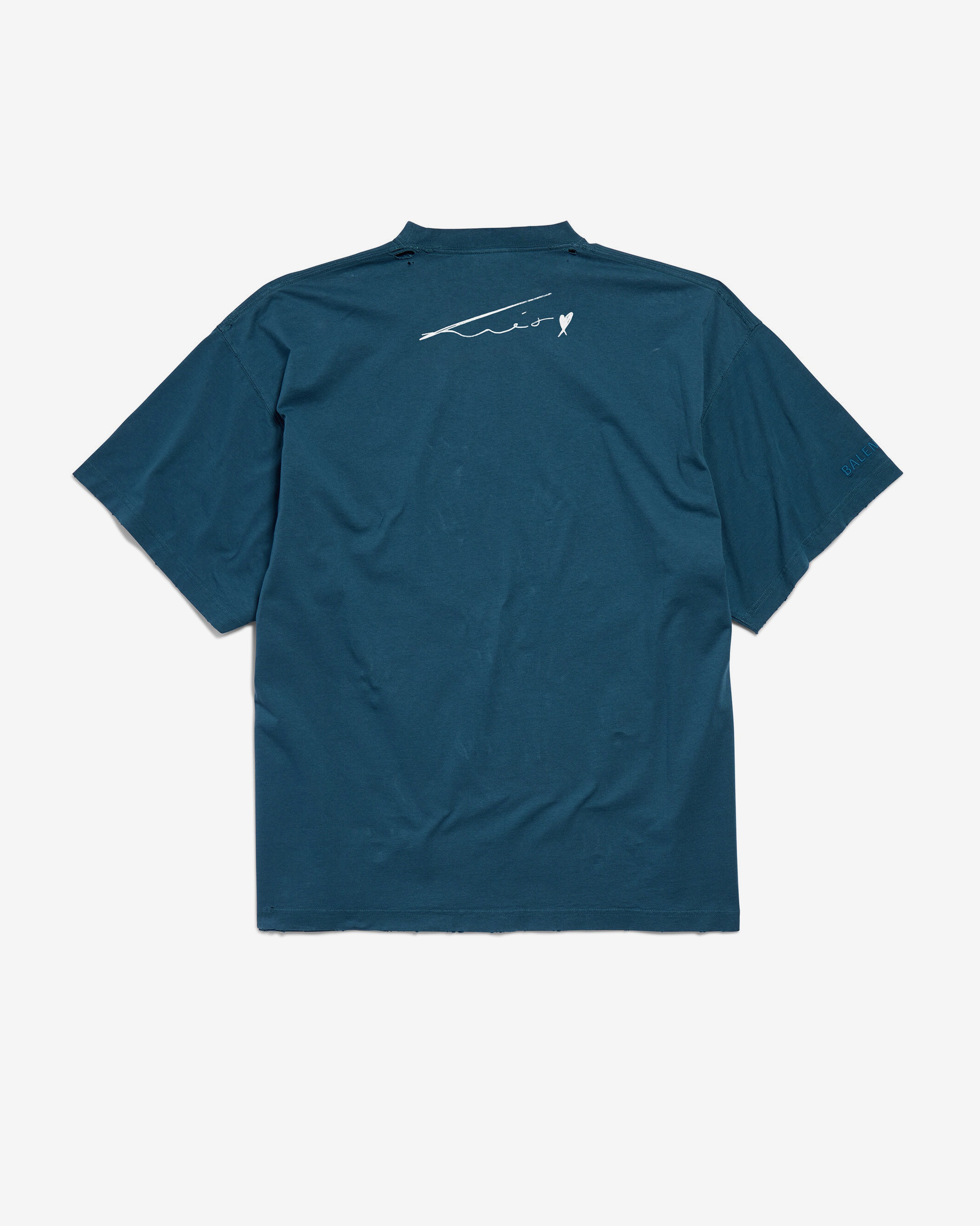 Balenciaga: Women's PP Krit Oversized T-Shirt (Dark Blue