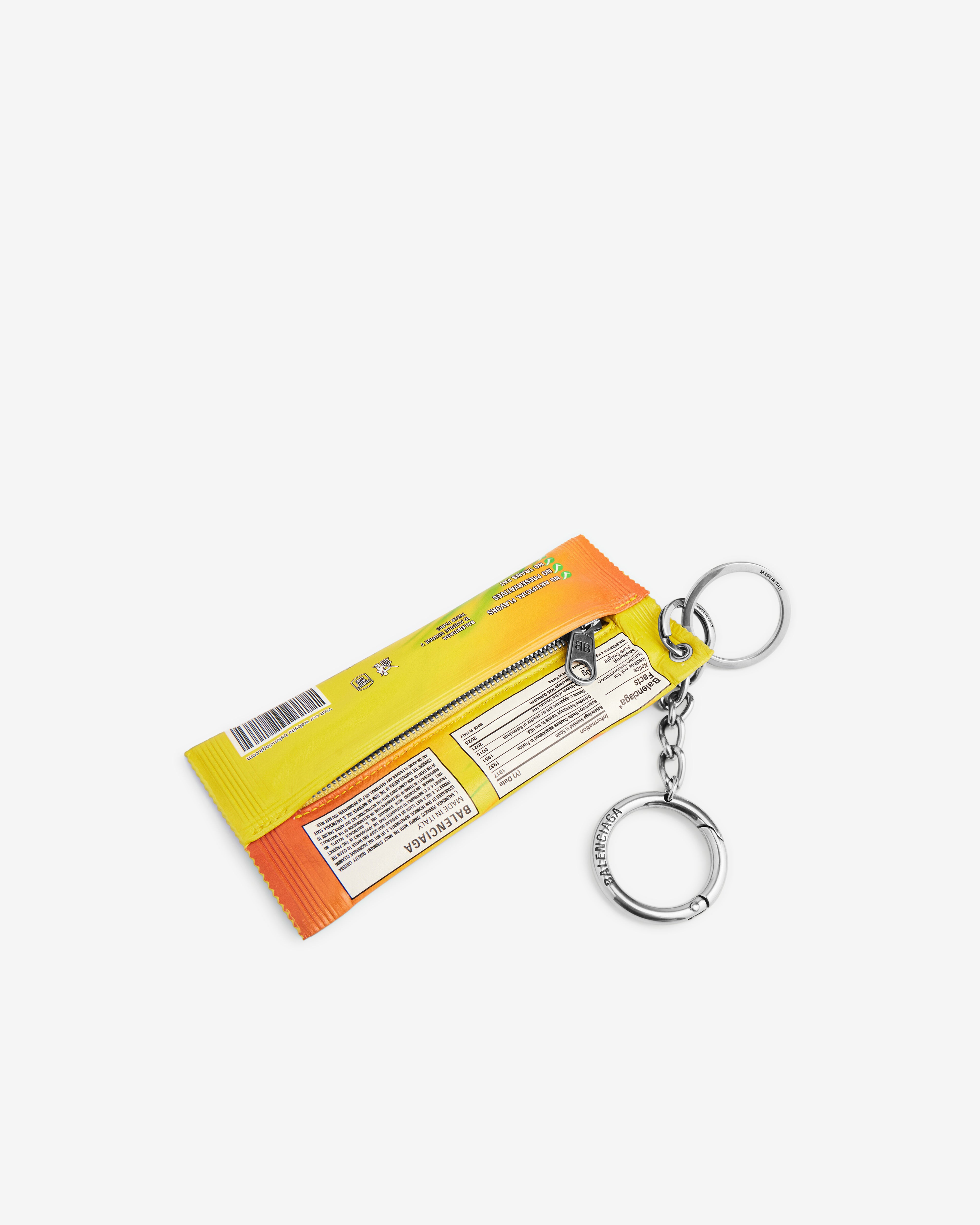 BALENCIAGA キーリング スナック ポーチ イエロー Balenciaga : Men's Keyring Snack Pouch (Yellow) | Dover Street