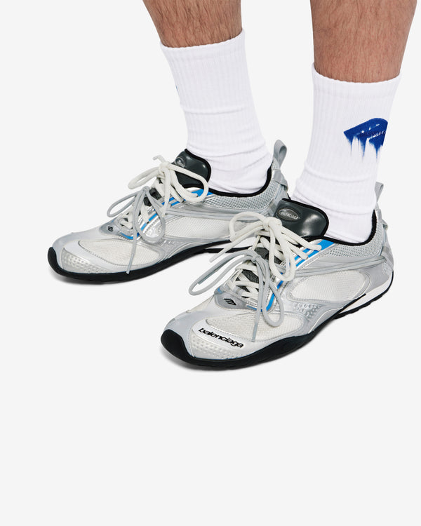 Balenciaga  - Men's Radar Gradient Line Trainers - (White/Grey)