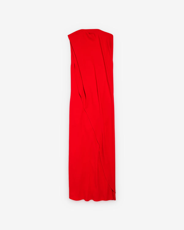 Balenciaga - Women's Draped Dress - (Red)