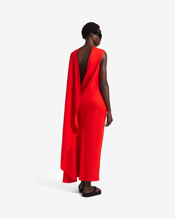 Balenciaga - Women's Draped Dress - (Red)