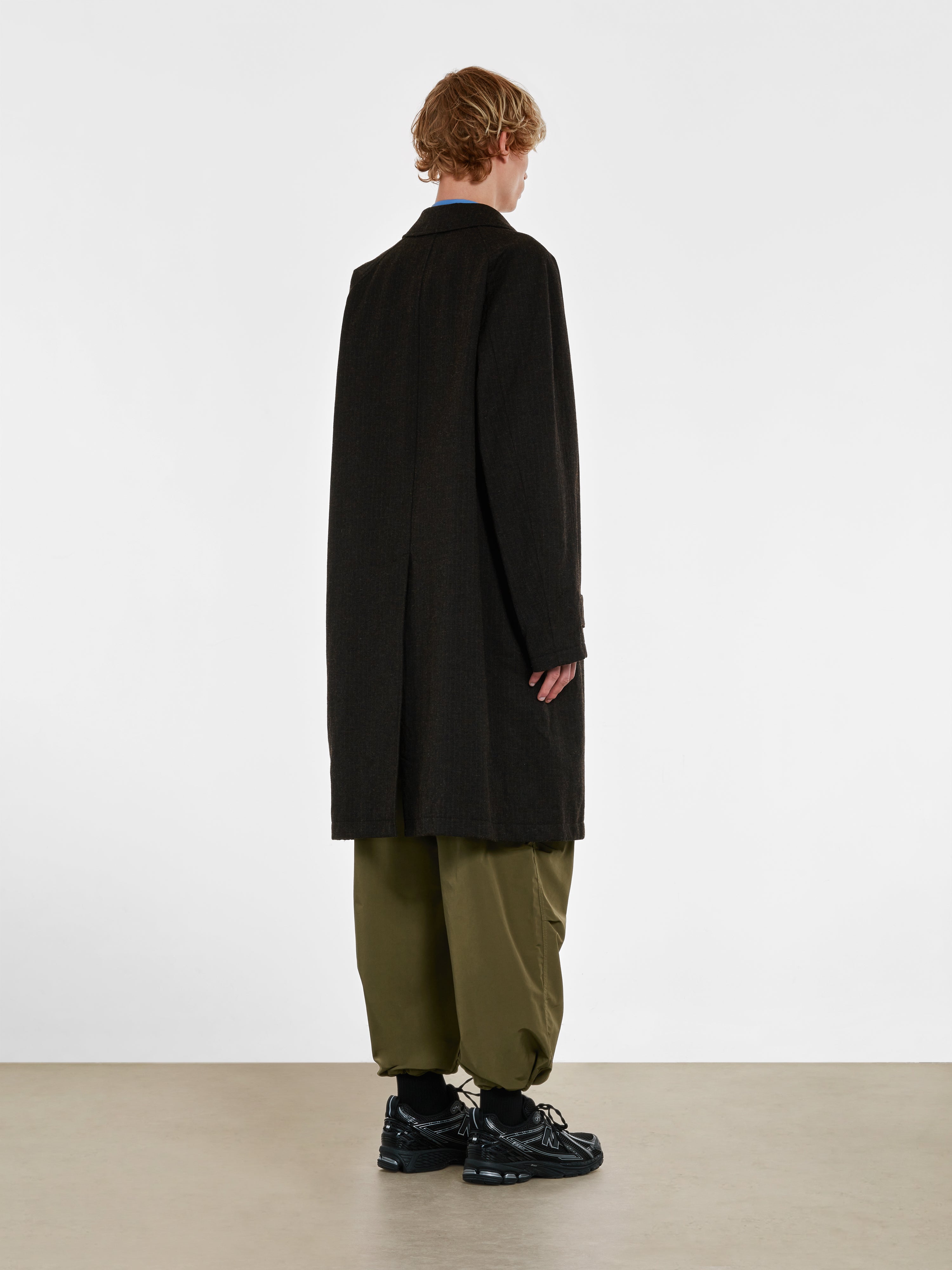 Comme des Garçons Homme - Men’s Wool Mac Coat - (Brown)