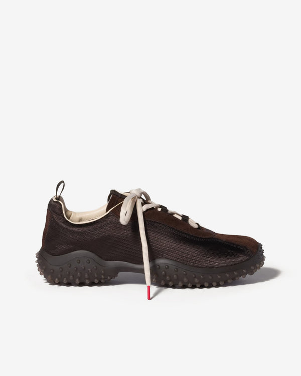 Miu Miu - Bubble Technical Fabric and Suede Sneakers - (Dark Brown)