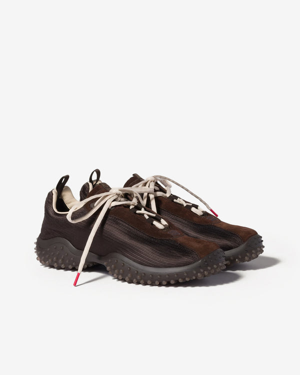 Miu Miu - Bubble Technical Fabric and Suede Sneakers - (Dark Brown)