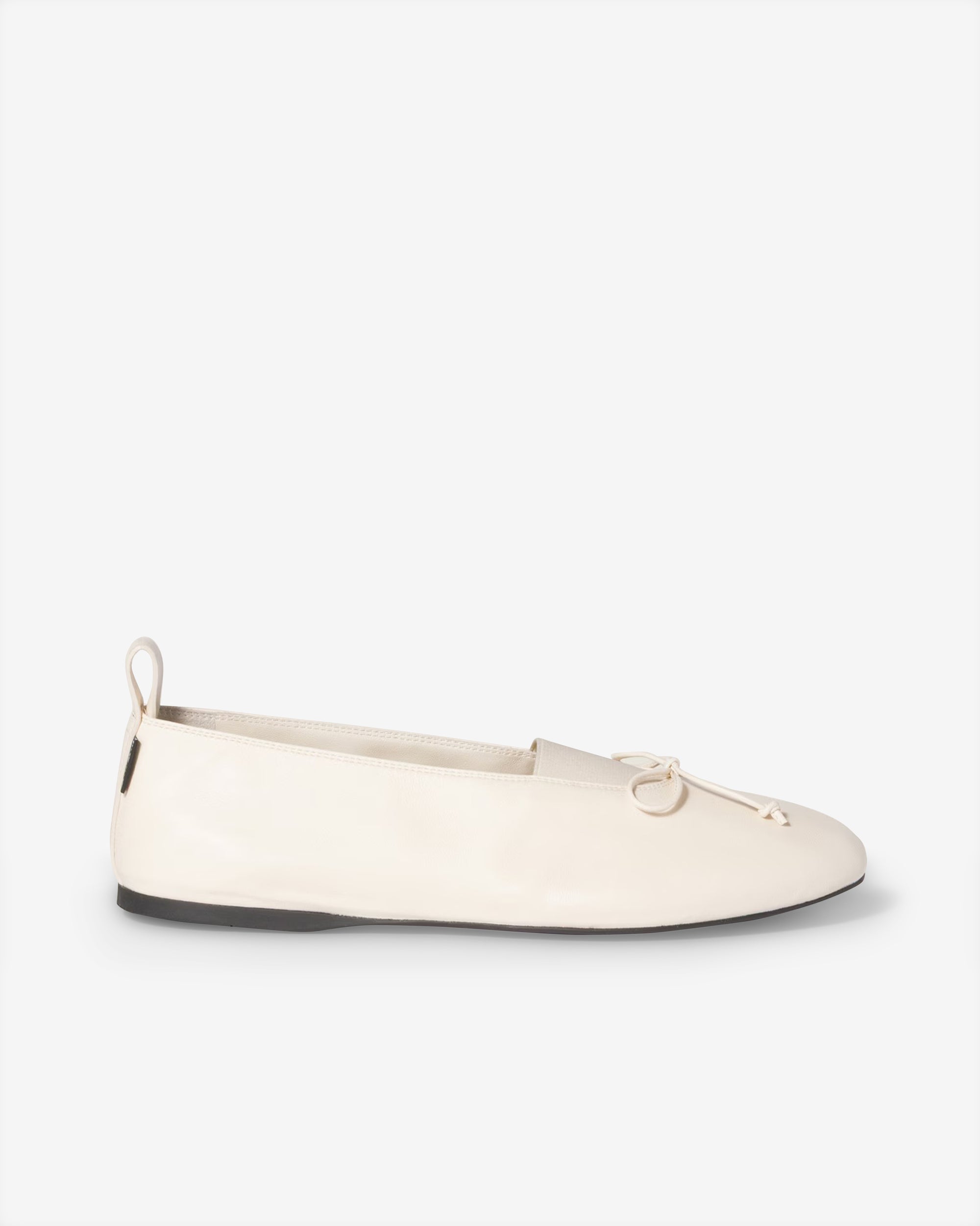 Miu Miu - Women’s Élan Nappa Leather Ballerinas - (White) view 1, Click to Zoom in