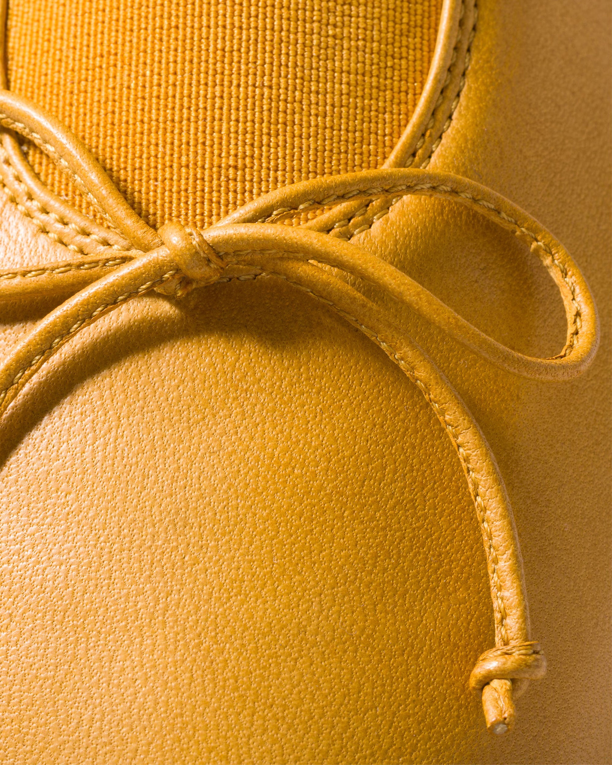 Miu Miu - Women’s Élan Nappa Leather Ballerinas - (Sunny Yellow) view 3, Click to Zoom in