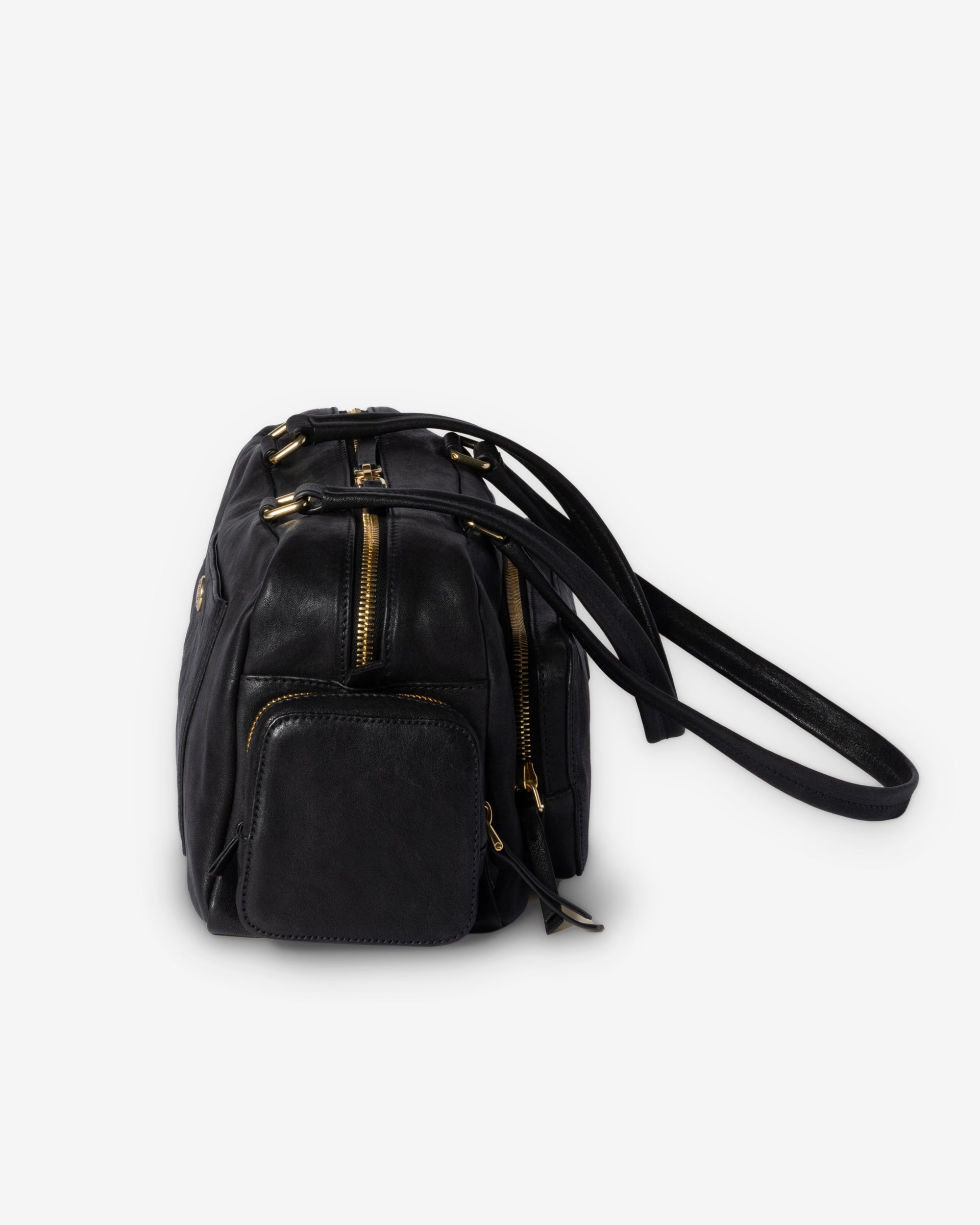 Miu Miu - Women’s Pocket Washed Nappa Leather Bag - (Black) view 4, Click to Zoom in