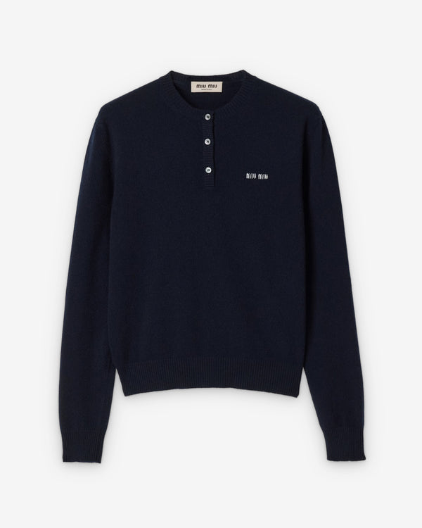 Miu Miu - Women's Cashmere Sweater - (Navy)