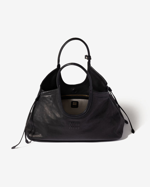 Miu Miu - Ivy Nappa Leather Shopping Bag - (Black)