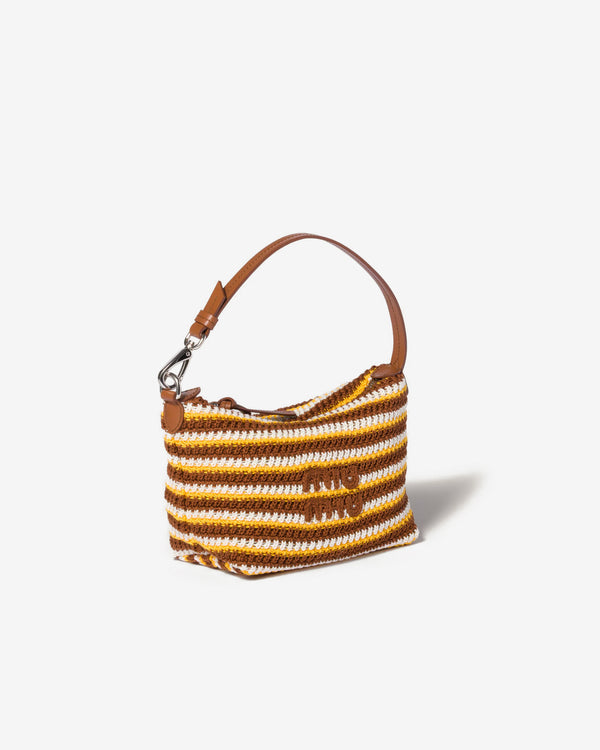 Miu Miu - Women's Crochet Pouch - (Cognac/Yellow)