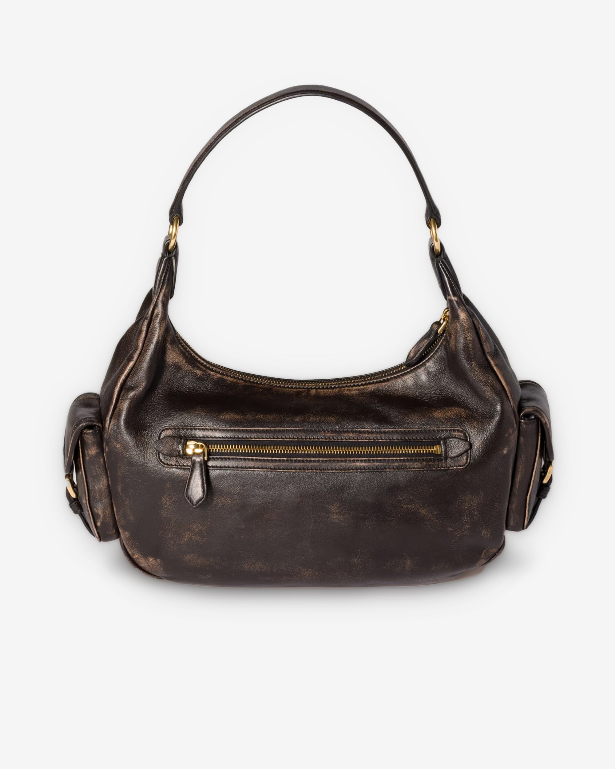 Miu Miu - Women’s Pocket Nappa Leather Bag - (Coffee) view 3, Click to Zoom in