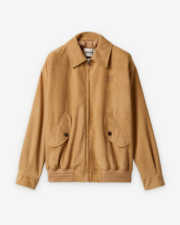 Miu Miu - Women's Suede Jacket - (Caramel)