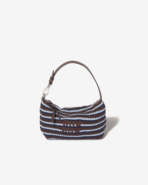 Miu Miu - Women's Crochet Pouch - (Cocoa Brown/Celeste)