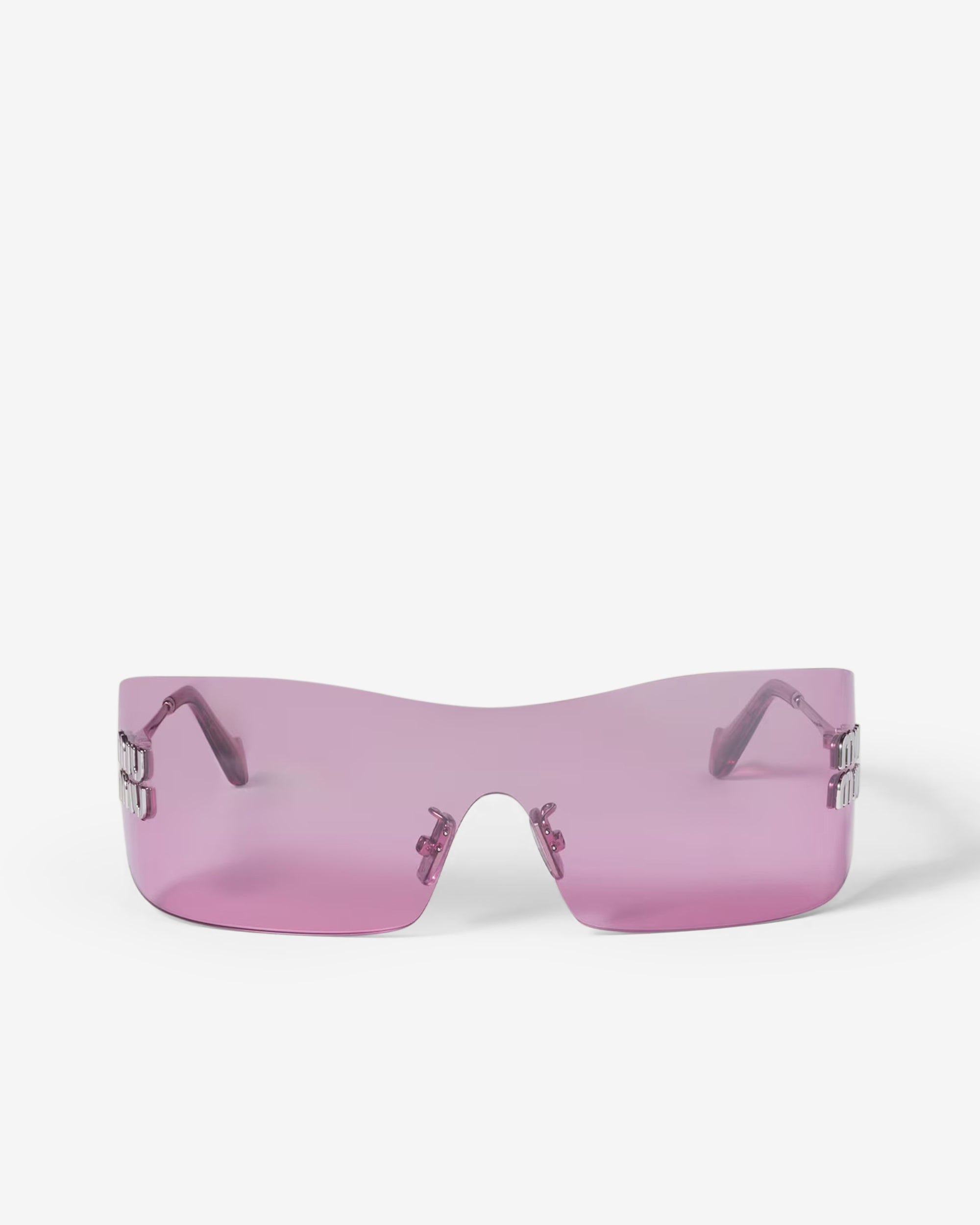 Miu Miu - Women's Aube Sunglasses - (Mirrored Gradient Azalea Lenses) view 1, Click to Zoom in