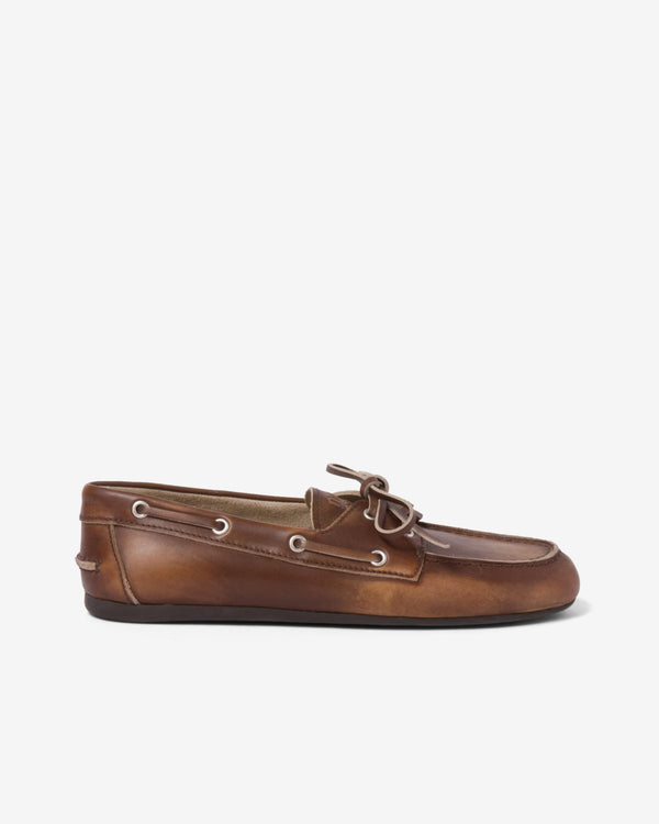 Miu Miu - Women’s Bleached Deck Shoes - (Sienna)