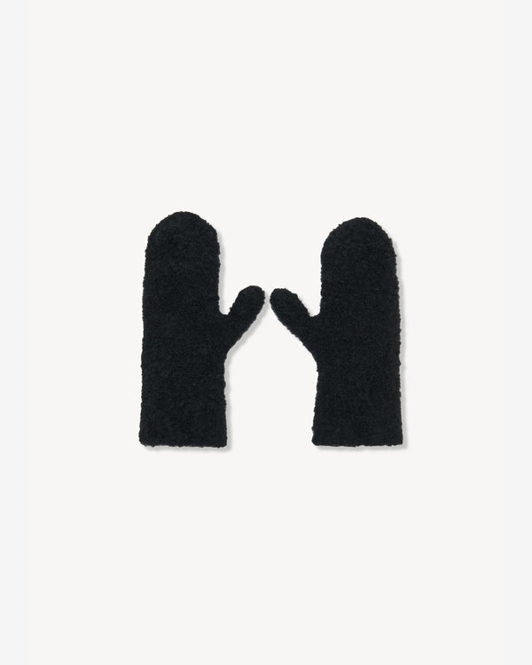 The Row - Women's Ladislas Mittens - (Faded Black)