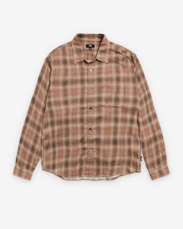 Stüssy - Men's Matthew Plaid Shirt - (Brick)