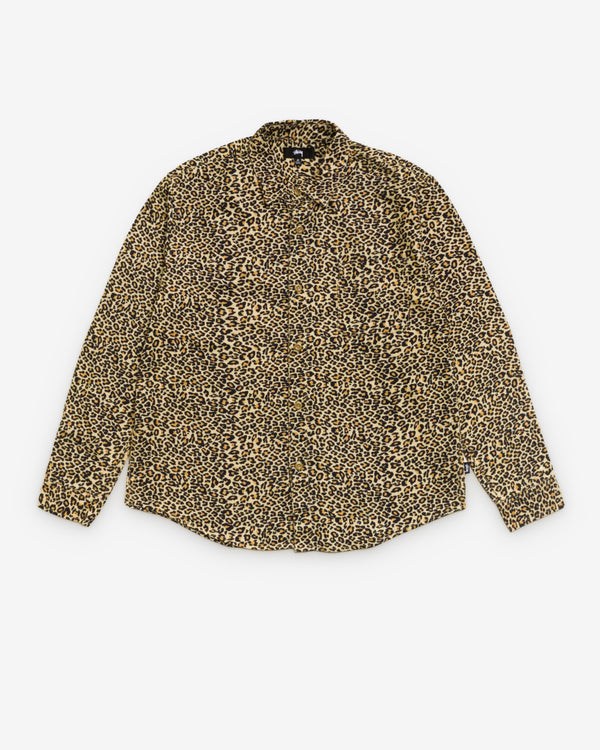 Stüssy - Men's Animal Print Flannel Shirt - (Leopard)