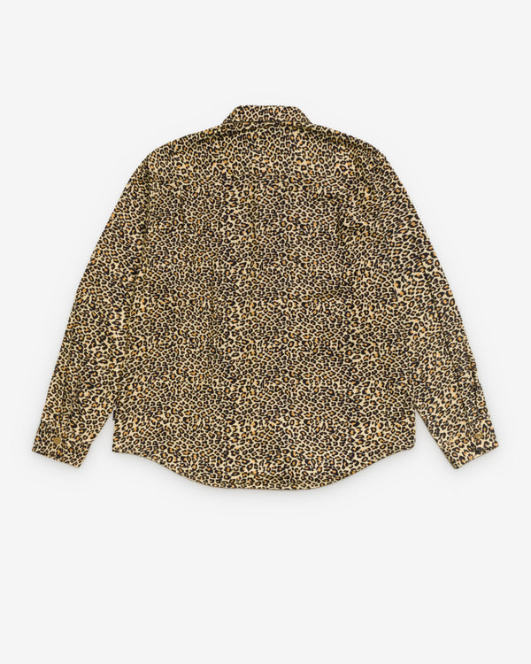 Stüssy - Men's Animal Print Flannel Shirt - (Leopard)