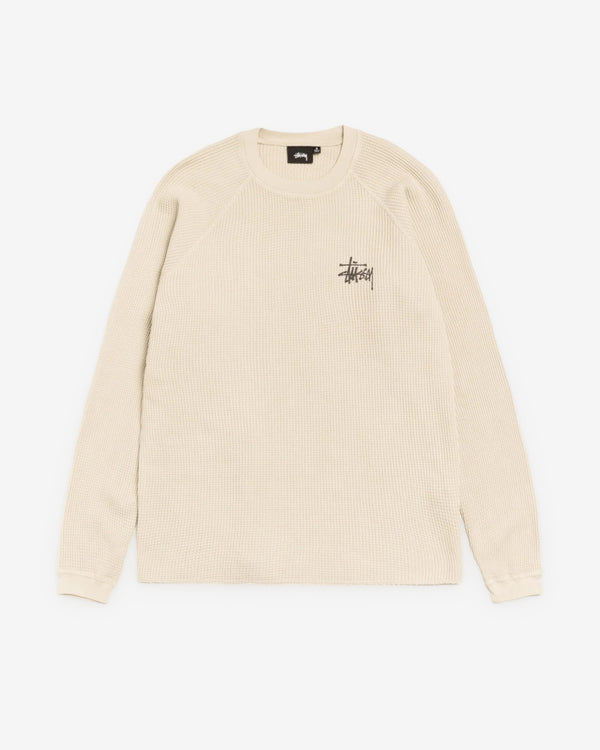Stüssy - Men's Raglan Thermal Basic Stock - (Bone)