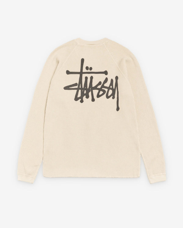 Stussy - Men's Raglan Thermal Basic Stock - (Bone)