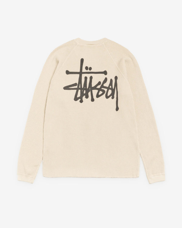 Stüssy - Men's Raglan Thermal Basic Stock - (Bone)