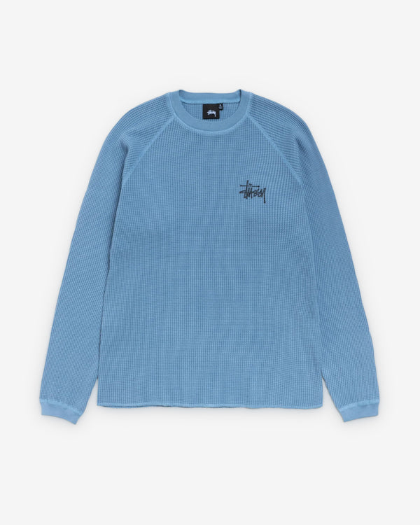 Stüssy - Men's Raglan Thermal Basic Stock - (Dust Blue)