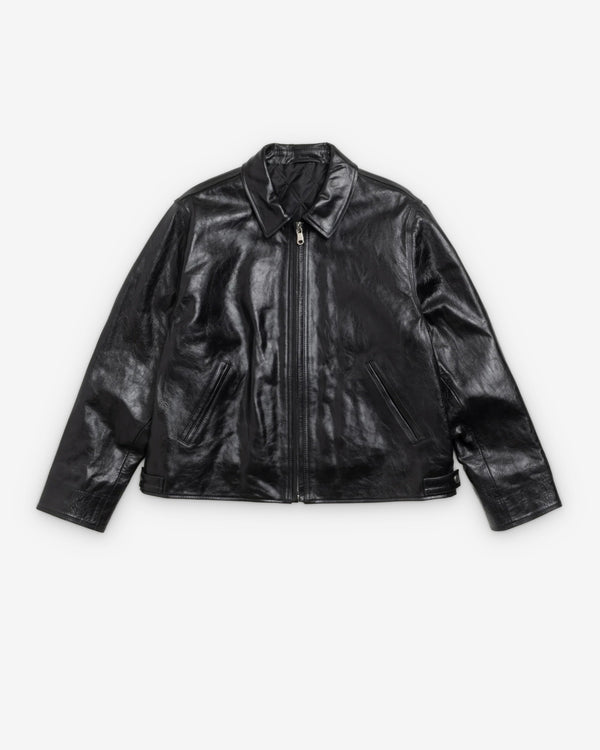 Stussy - Men's Garage Jacket Leather - (Black)