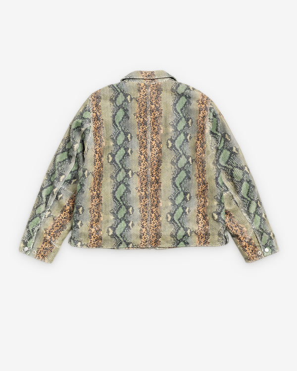 Stussy - Men's Garage Jacket Leather - (Snake)