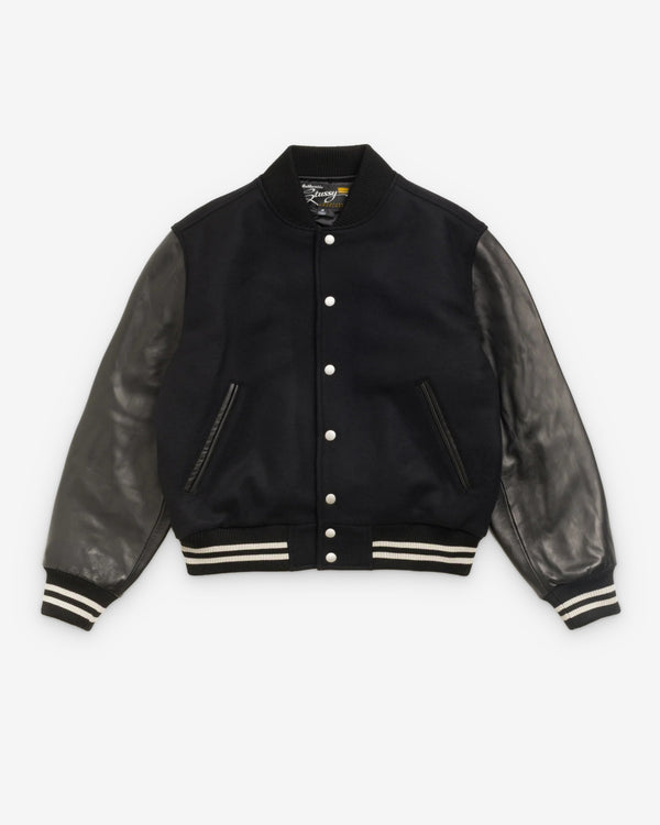 Stüssy - Men's Wool Varsity - (Black)