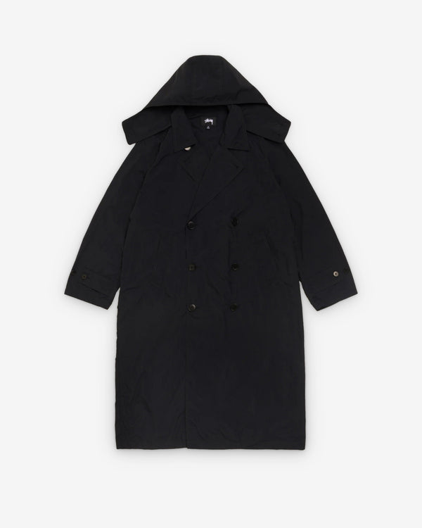 Stüssy - Men's Ultra Lightweight Nylon Trench - (Black)