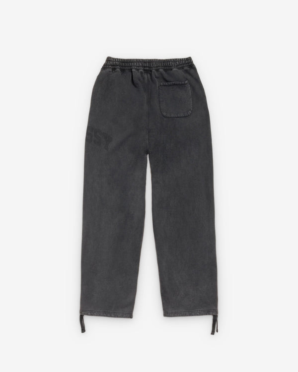 Stüssy - Men's Faded Graphic Fleece Pant - (Washed Black)