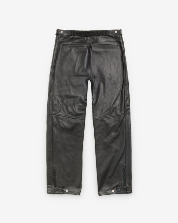 Stüssy - Men's Leather Moto Pants - (Black)
