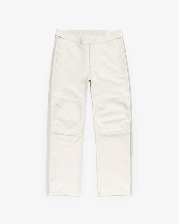 Stüssy - Men's Leather Moto Pants - (Bone)