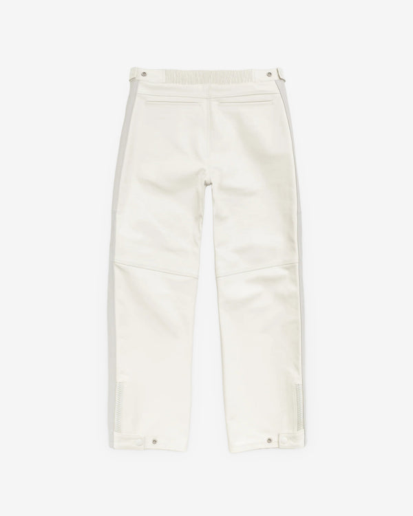 Stüssy - Men's Leather Moto Pants - (Bone)