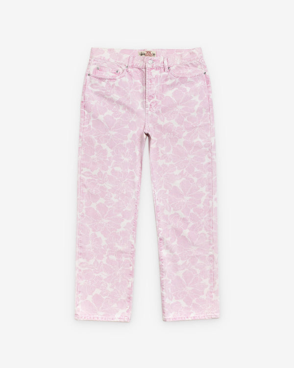 Stüssy - Men's Printed Denim New Classic Jean - (Pink Hawaiian)