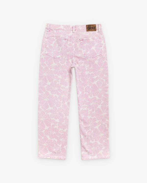 Stüssy - Men's Printed Denim New Classic Jean - (Pink Hawaiian)