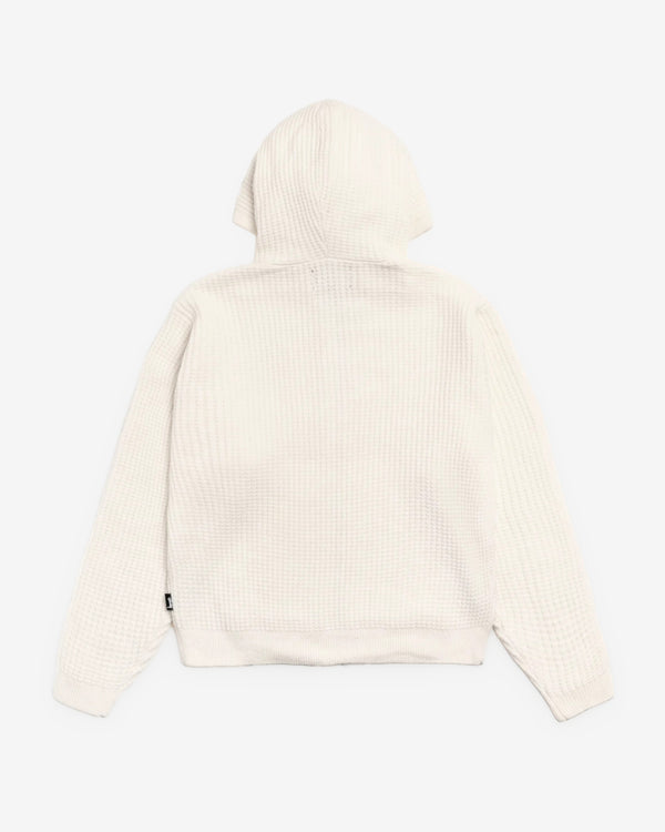 Stüssy - Men's Waffle Cashmere Zip Hood - (Ivory)
